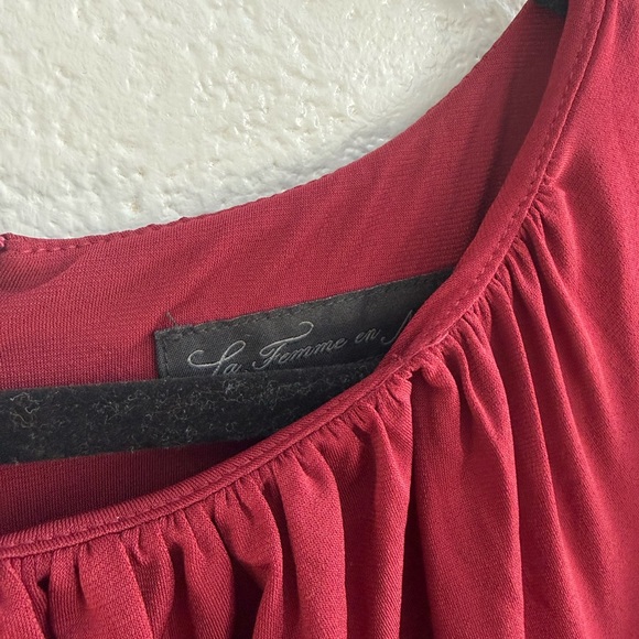 NWOT La Femme en Noir Salem Dress in Oxblood - XL - Picture 4 of 7